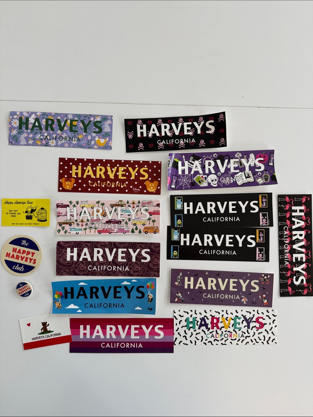 Harveys California Shoulder Bag Sticker Print - Purple, Black & Blue